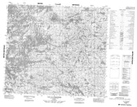 023M13 Lac La Baziniere Canadian topographic map, 1:50,000 scale