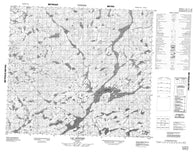 023M14 Lac Mortier Canadian topographic map, 1:50,000 scale