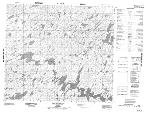 023M15 Lac Casgrain Canadian topographic map, 1:50,000 scale