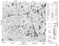 023M16 Lac Chaulieu Canadian topographic map, 1:50,000 scale