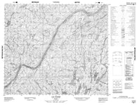 023N03 Lac Bazire Canadian topographic map, 1:50,000 scale