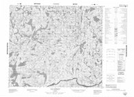 023N04 Lac Tassigny Canadian topographic map, 1:50,000 scale