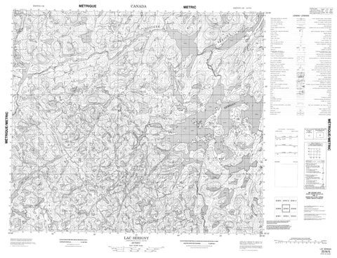 023N05 Lac Serigny Canadian topographic map, 1:50,000 scale