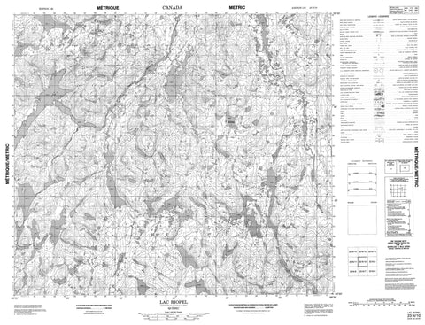 023N10 Lac Riopel Canadian topographic map, 1:50,000 scale