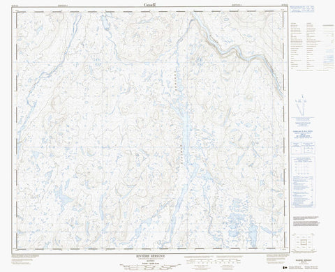 023N15 Riviere Serigny Canadian topographic map, 1:50,000 scale