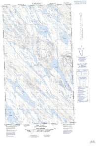 023O02W Lac Tait Canadian topographic map, 1:50,000 scale