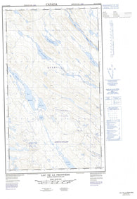 023O03W Lac De La Frontiere Canadian topographic map, 1:50,000 scale