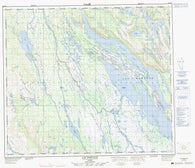 023O12 Lac Wakuach Canadian topographic map, 1:50,000 scale