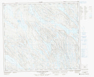 023O14 Collines Corrugated Canadian topographic map, 1:50,000 scale