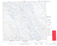 023O Lac Wakuach Canadian topographic map, 1:250,000 scale