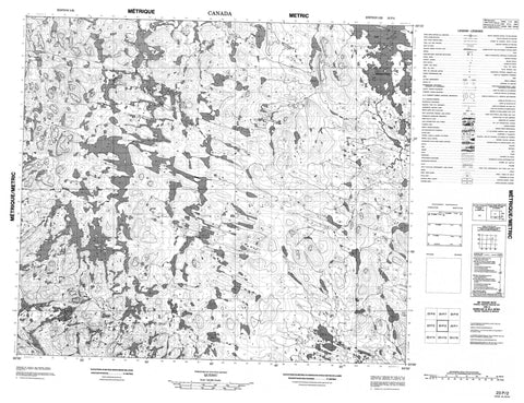 023P02  Canadian topographic map, 1:50,000 scale