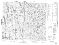 023P03 Lac Vreisnic Canadian topographic map, 1:50,000 scale