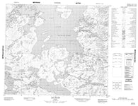 023P08 Lac Raude Canadian topographic map, 1:50,000 scale