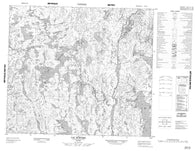 023P10 Lac Mortrel Canadian topographic map, 1:50,000 scale