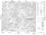 023P16 Lac Bjarni Canadian topographic map, 1:50,000 scale