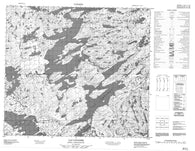 024A01 Lac Cananee Canadian topographic map, 1:50,000 scale