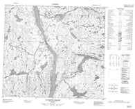 024A10 La Haute Falaise Canadian topographic map, 1:50,000 scale