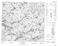024A16 Lac Pennoyer Canadian topographic map, 1:50,000 scale