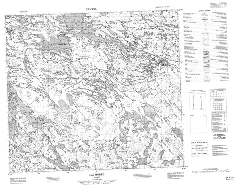 024B10 Lac Morel Canadian topographic map, 1:50,000 scale