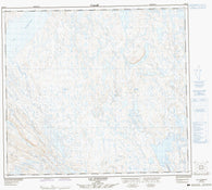 024B12 Lac Horseshoe Canadian topographic map, 1:50,000 scale