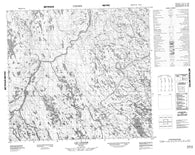 024B14 Lac Lhande Canadian topographic map, 1:50,000 scale