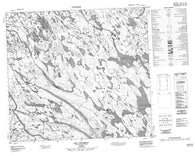 024B16 Lac Uzureau Canadian topographic map, 1:50,000 scale