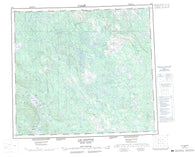 024B Lac Jeannin Canadian topographic map, 1:250,000 scale