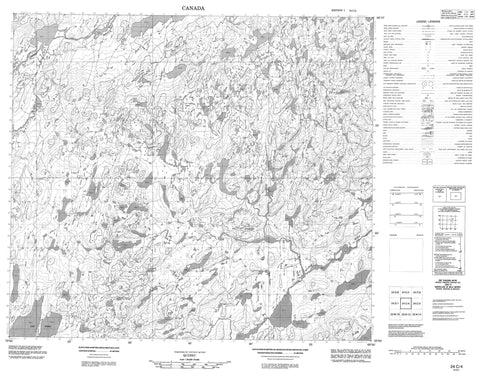 024C04  Canadian topographic map, 1:50,000 scale