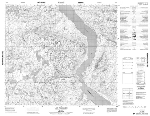 024C06 Lac Cambrien Canadian topographic map, 1:50,000 scale