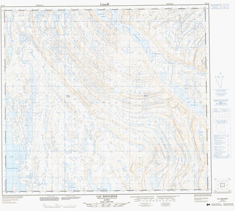 024C08 Lac Mistamisk Canadian topographic map, 1:50,000 scale