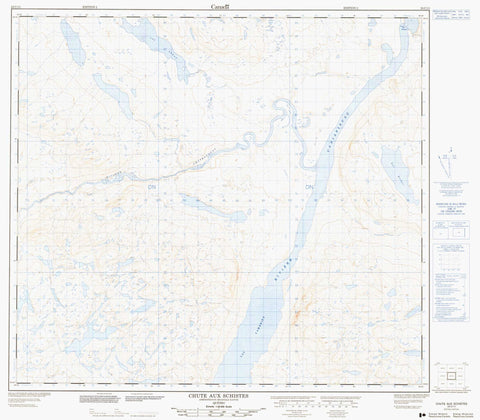 024C11 Chute Aux Schistes Canadian topographic map, 1:50,000 scale