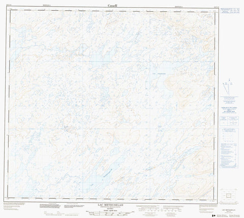 024C13 Lac Methuselah Canadian topographic map, 1:50,000 scale