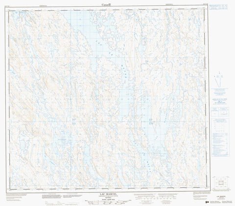 024C16 Lac Marcel Canadian topographic map, 1:50,000 scale