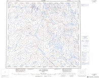 024C Lac Cambrien Canadian topographic map, 1:250,000 scale