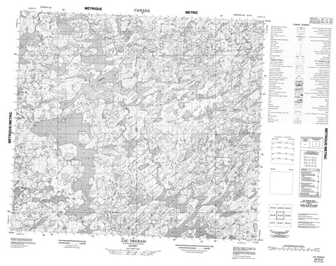 024D05 Lac Degrais Canadian topographic map, 1:50,000 scale