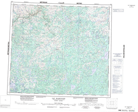 024D Lac Maricourt Canadian topographic map, 1:250,000 scale