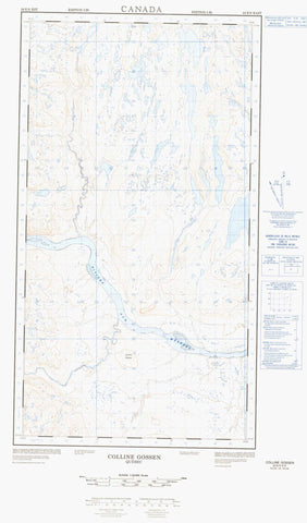 024E09E Colline Gossen Canadian topographic map, 1:50,000 scale