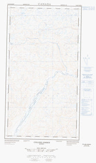 024E09W Colline Gossen Canadian topographic map, 1:50,000 scale