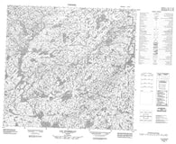 024E14 Lac Ptarmigan Canadian topographic map, 1:50,000 scale