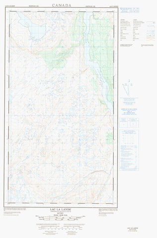 024F03W Lac La Lande Canadian topographic map, 1:50,000 scale