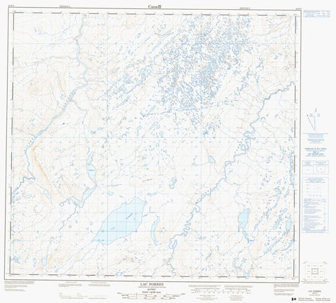 024F05 Lac Forbes Canadian topographic map, 1:50,000 scale