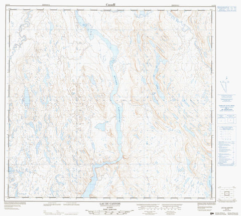 024F06 Lac Du Canyon Canadian topographic map, 1:50,000 scale