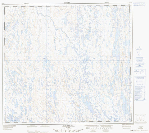 024F08 Lac Souel Canadian topographic map, 1:50,000 scale