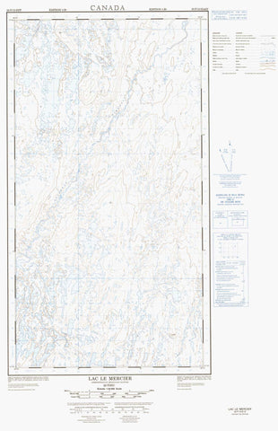 024F10E Lac Le Mercier Canadian topographic map, 1:50,000 scale