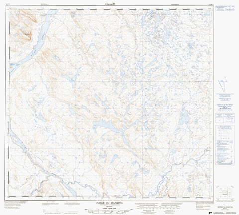 024F11 Gorge Du Manitou Canadian topographic map, 1:50,000 scale