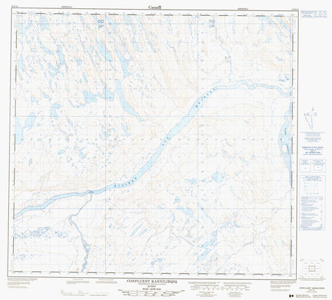 024F12 Confluent Kannilirqiq Canadian topographic map, 1:50,000 scale