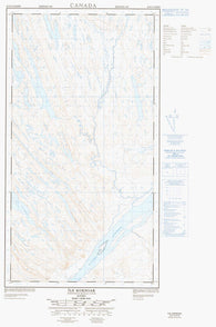 024F14W Ile Koksoak Canadian topographic map, 1:50,000 scale