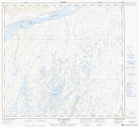 024F15 Lac Scattered Canadian topographic map, 1:50,000 scale