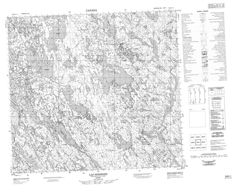 024G01 Lac Soissons Canadian topographic map, 1:50,000 scale