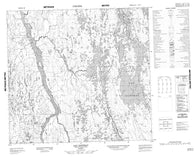 024G11 Lac Saffray Canadian topographic map, 1:50,000 scale